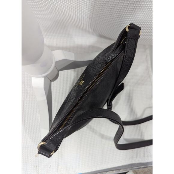 KATE SPADE! GENUINE BLACK LEATHER CROSSBODY BAG, PURSE, HANDBAG! SO PRETTY! - Picture 8 of 11